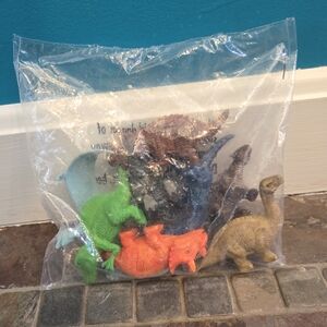 Dinosaur Toys Figures Lot Of 8 New In Sealed Package Cake Topper Toys Figures